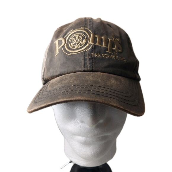 REALTREE Xtra Brown Camouflage Hat Camo "POMP'S Tree Service" One Size Adjustabl - Picture 1 of 7